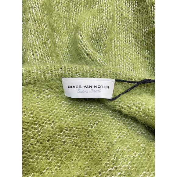 Dries Van Noten 'Alpaca' Green Crew Neck Sweater Size XS - Picture 4 of 5
